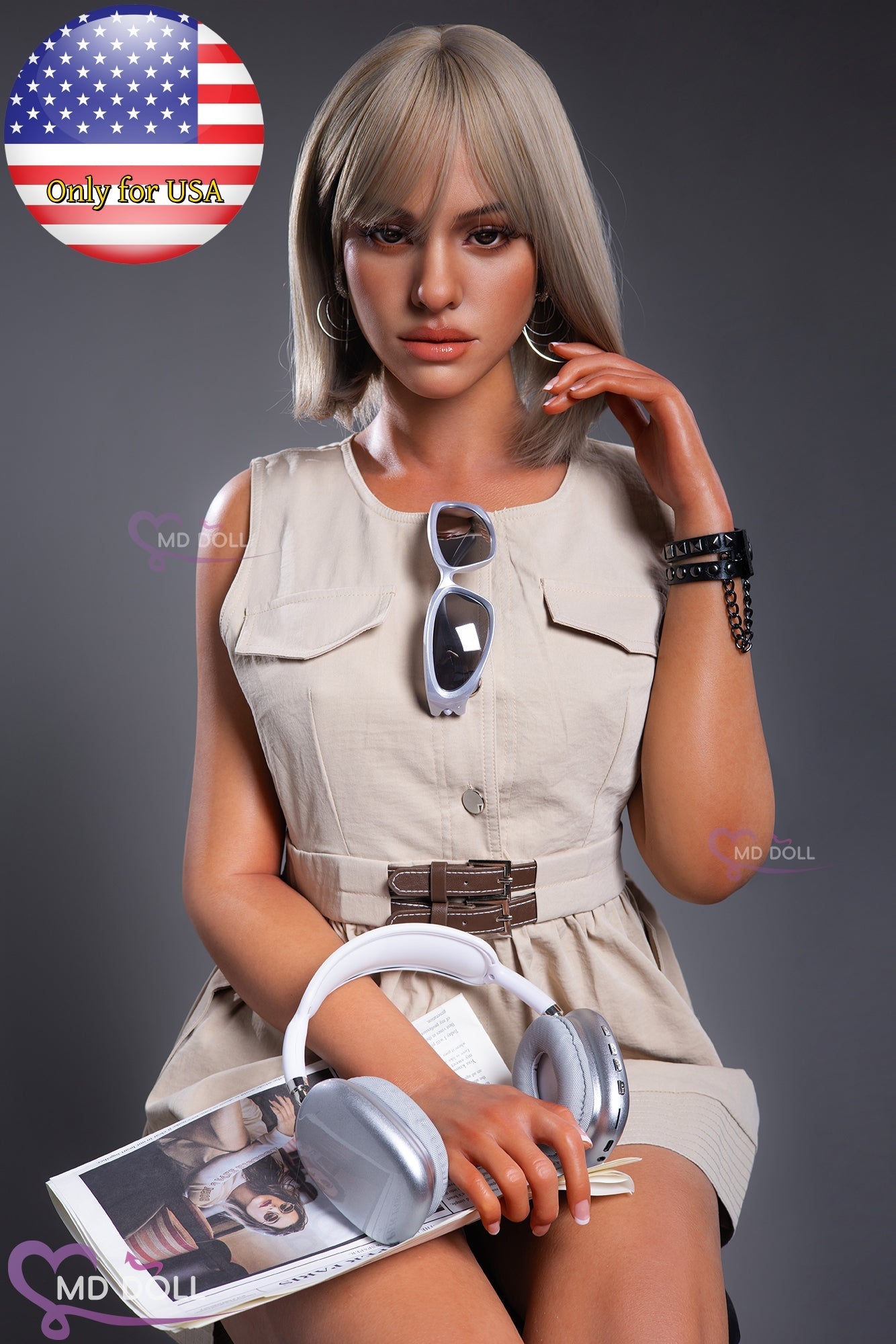 US STOCK DOLLS 166(C) cm | 5ft45 D-cup Sally full silicone sex doll (M-33)